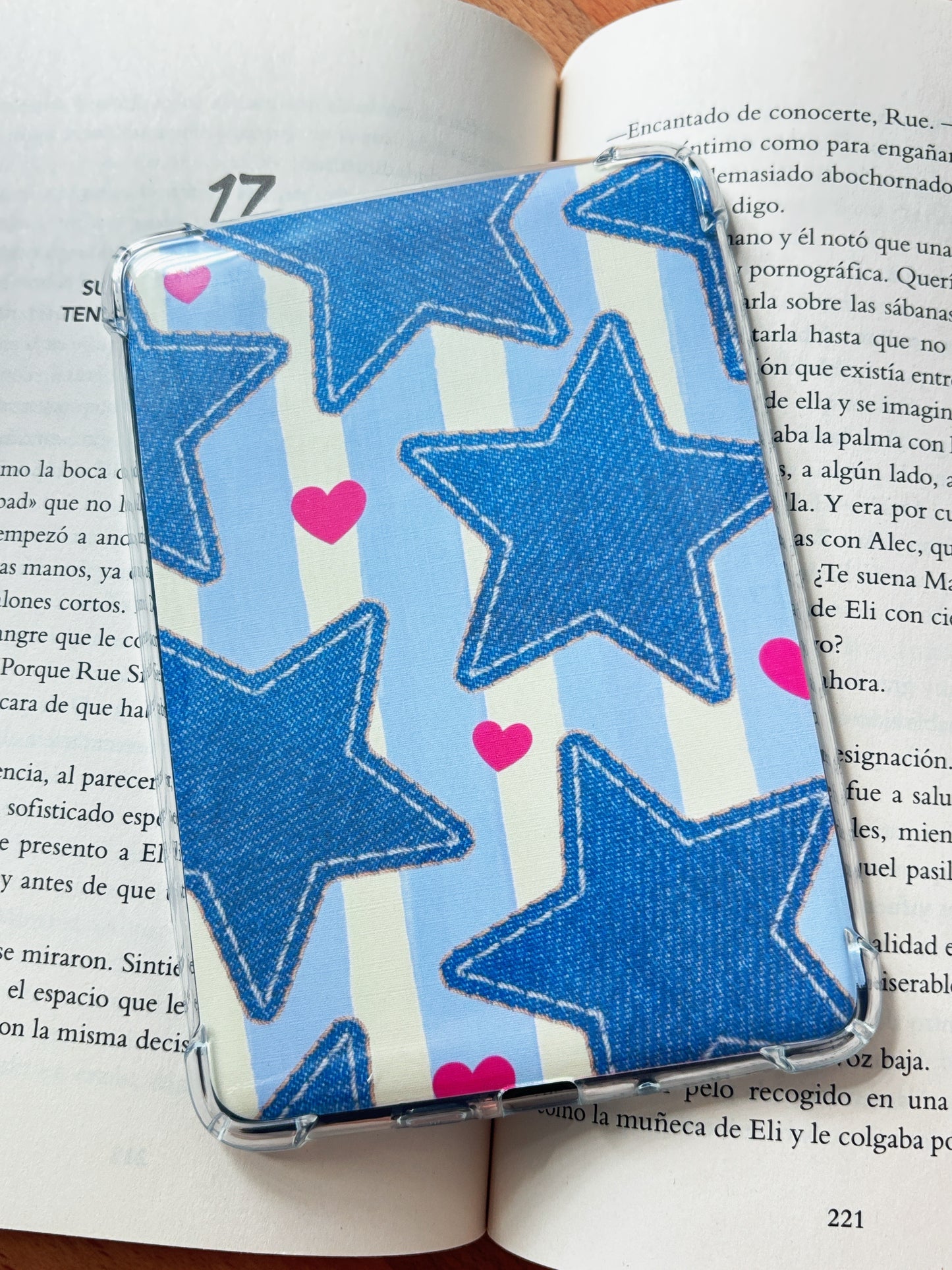 Denim Stars Kindle Insert