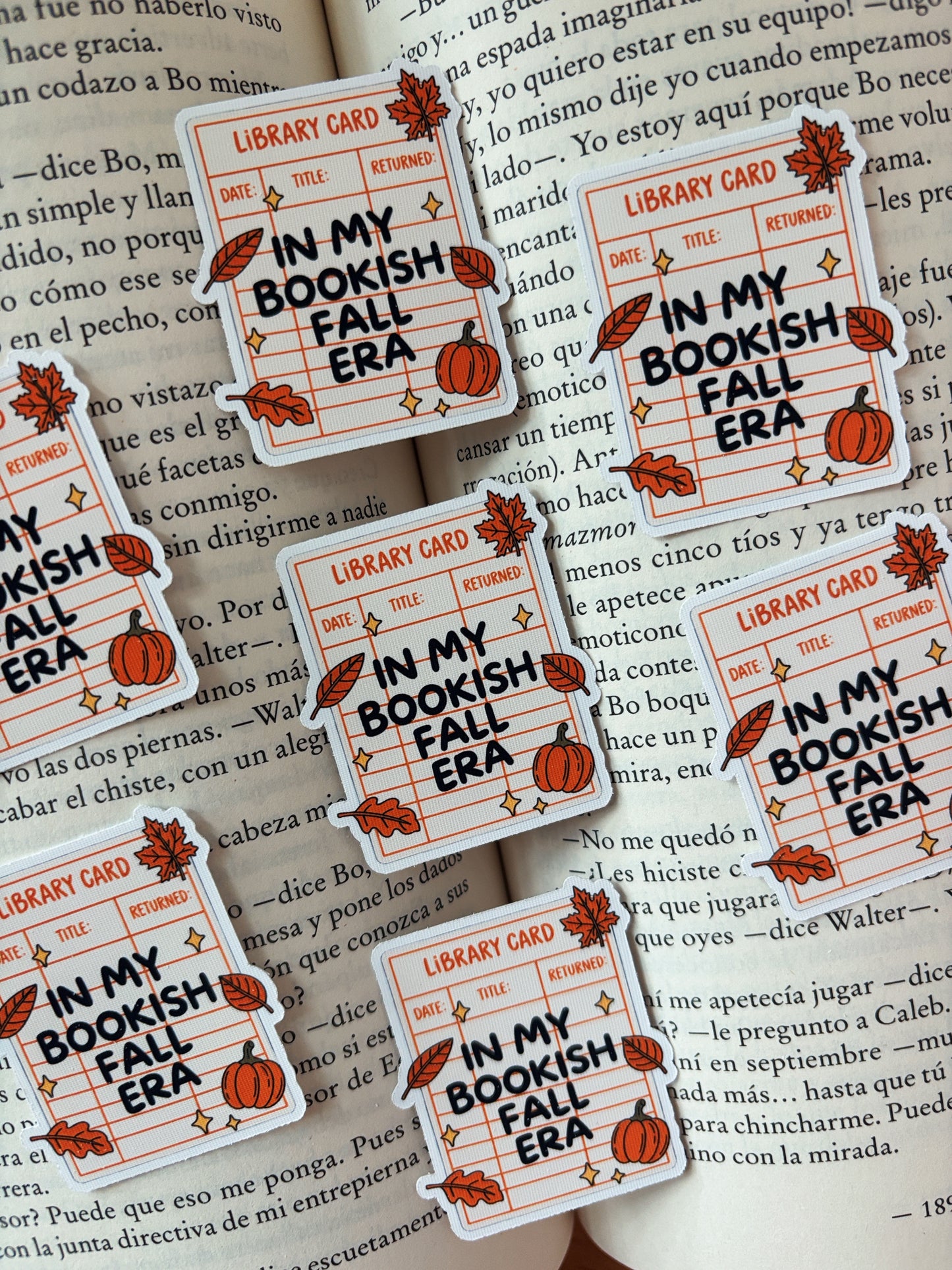 Bookish Fall Era Sticker