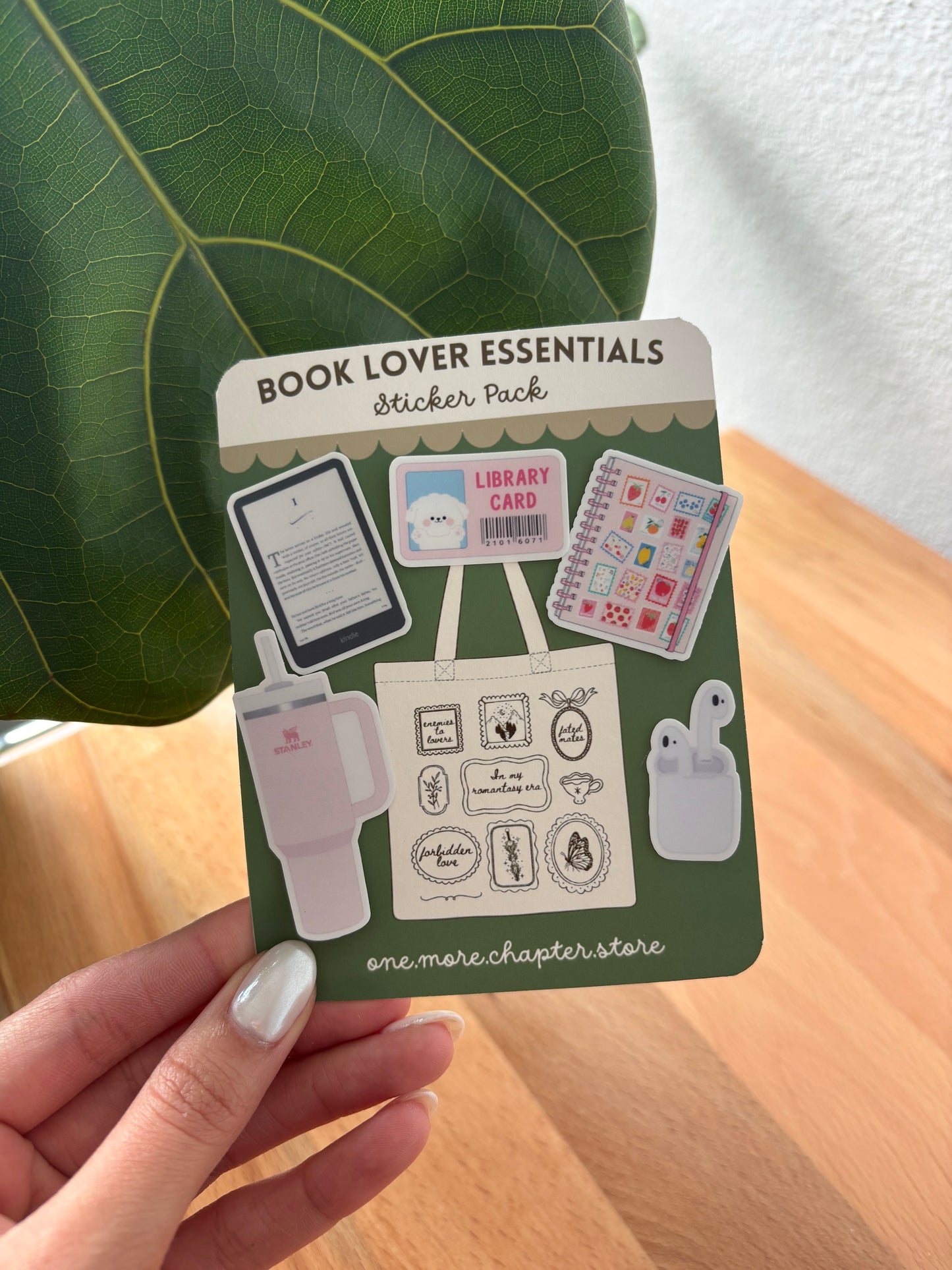 “Book Lover Essentials” Sticker Pack