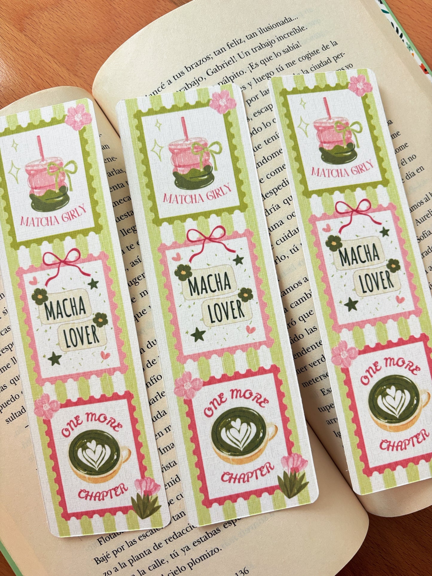 Matcha Girly Bookmark