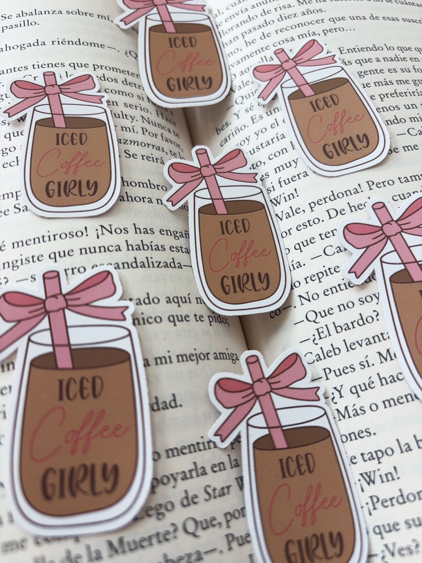 Iced Coffee Girly Sticker