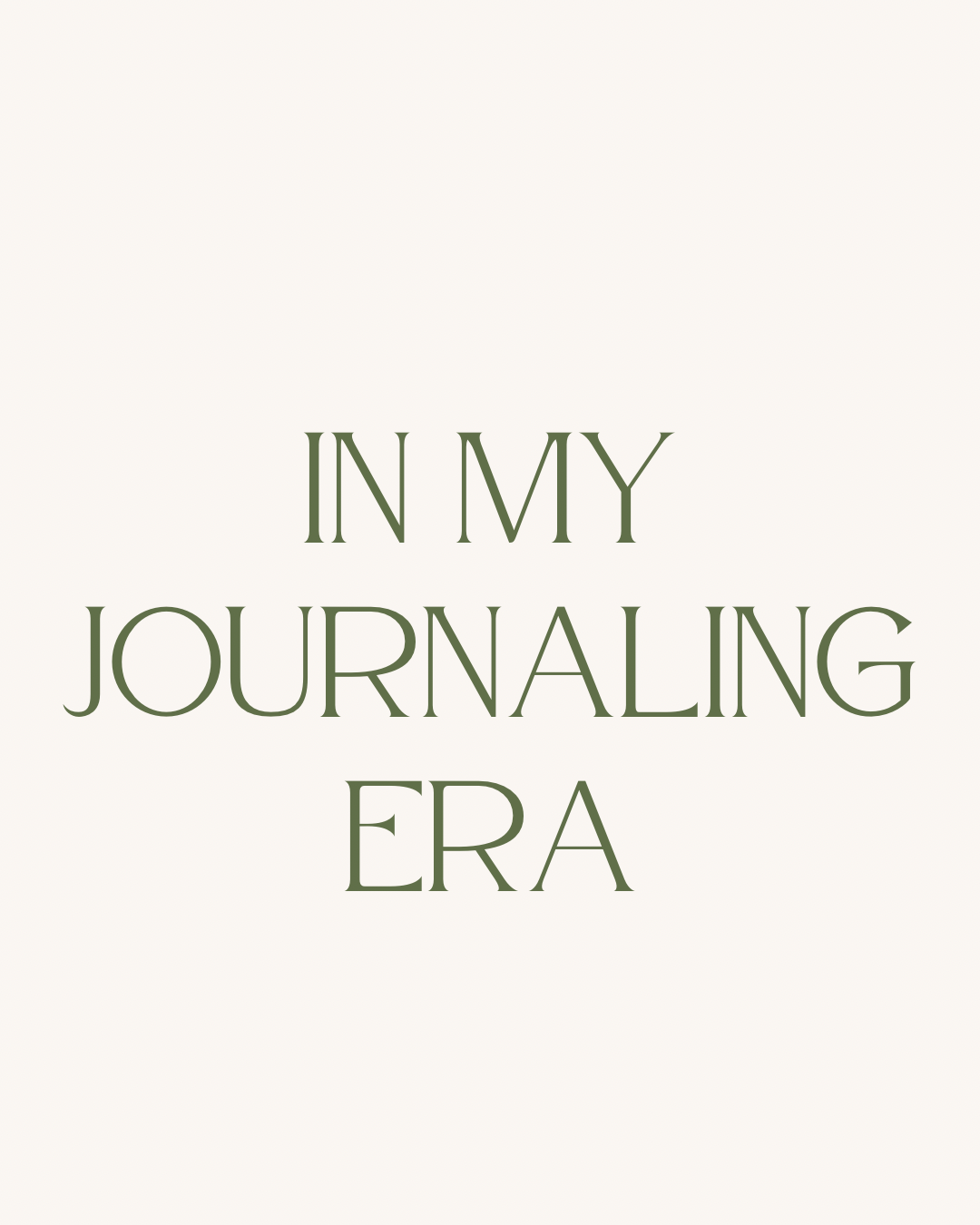 Journaling Era