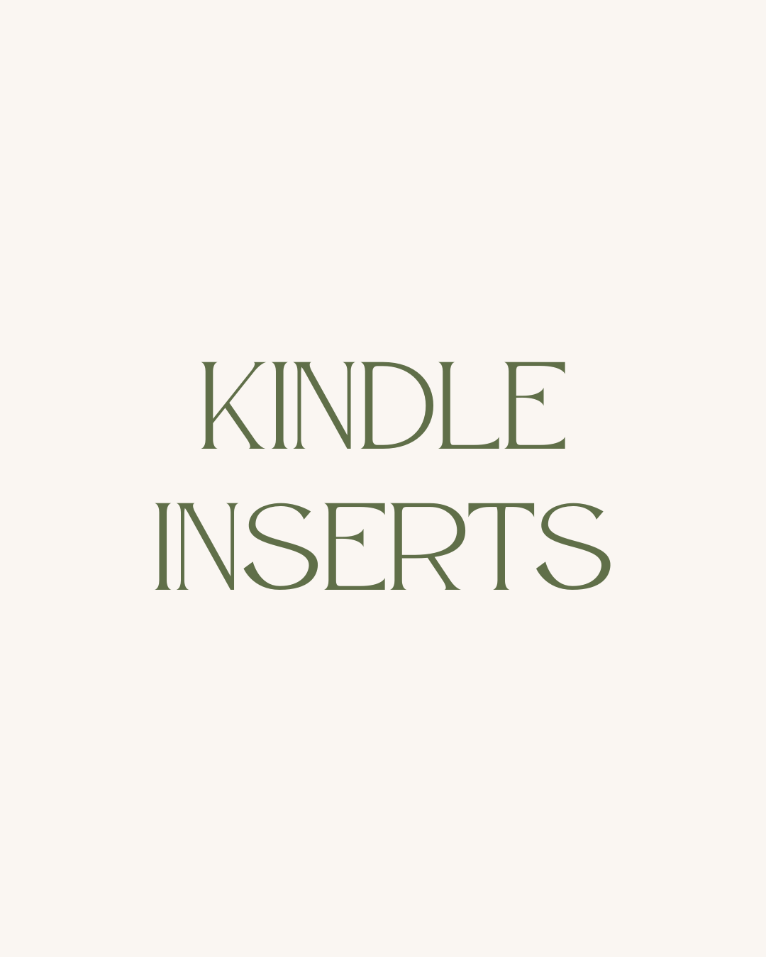 Kindle Inserts