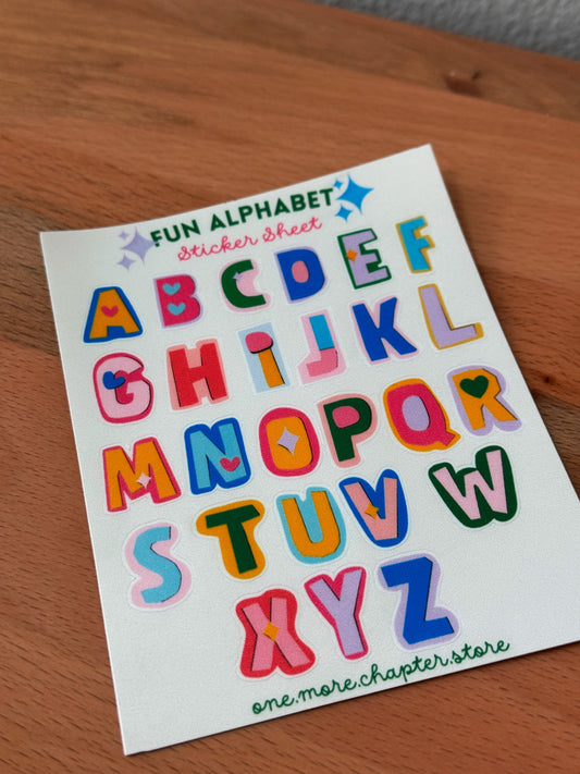 Fun Alphabet Sticker Sheet
