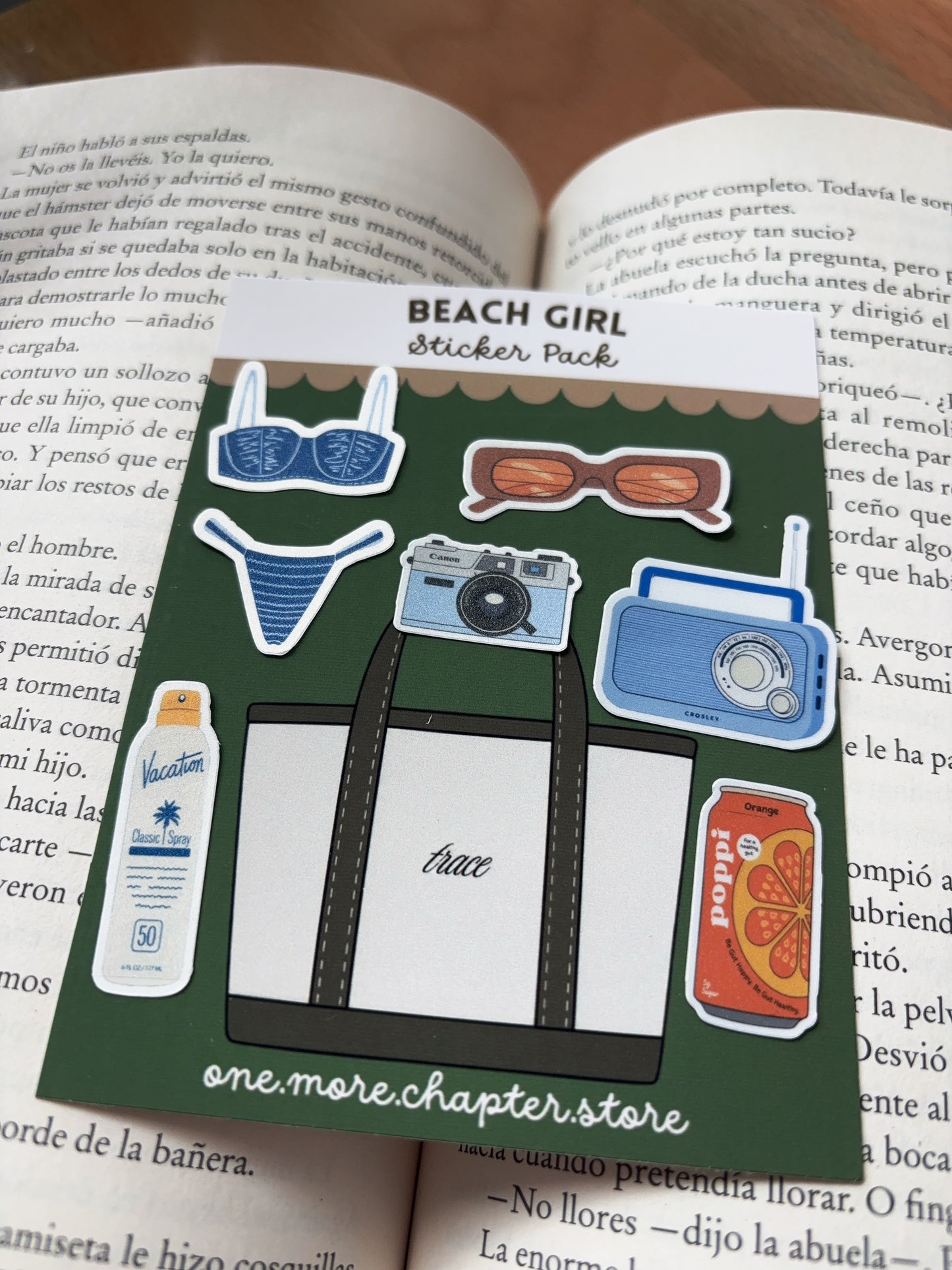 Beach Girl Sticker pack