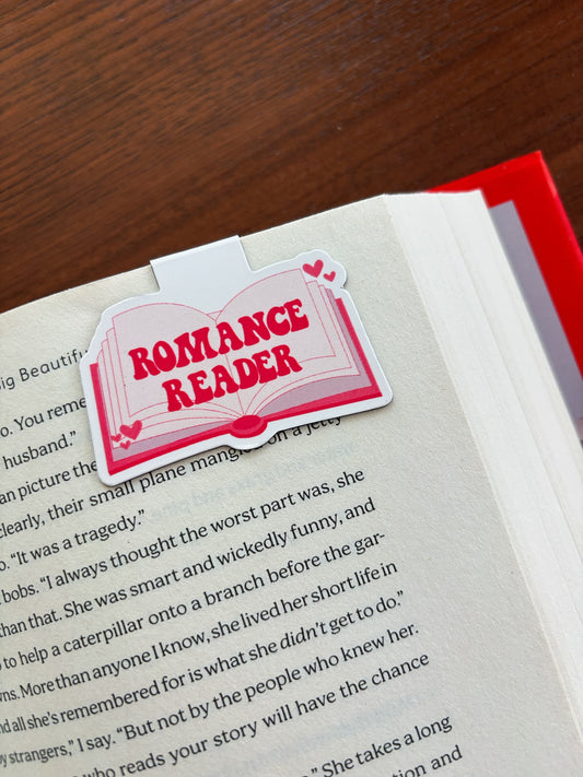 Romance Reader Magnetic Bookmark
