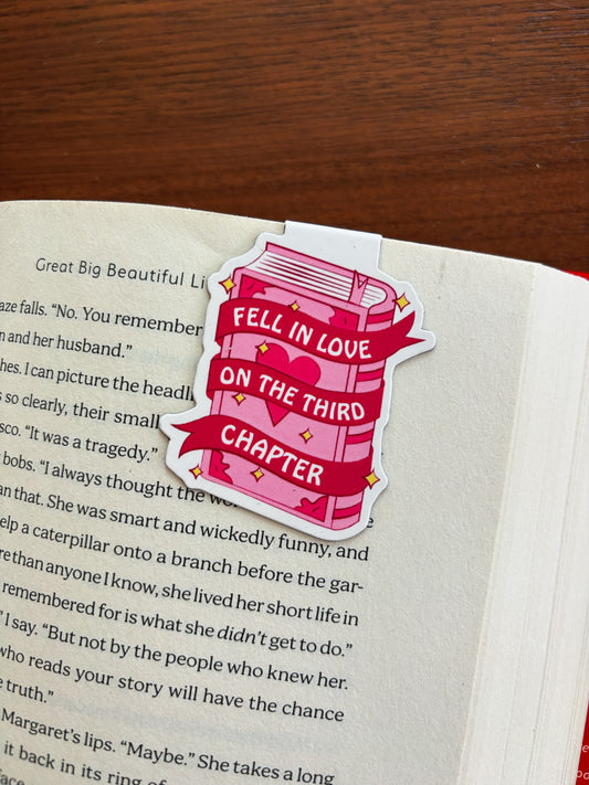 Fell in Love Magnetic Bookmark
