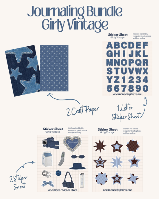 Journaling Bundle Girly Vintage