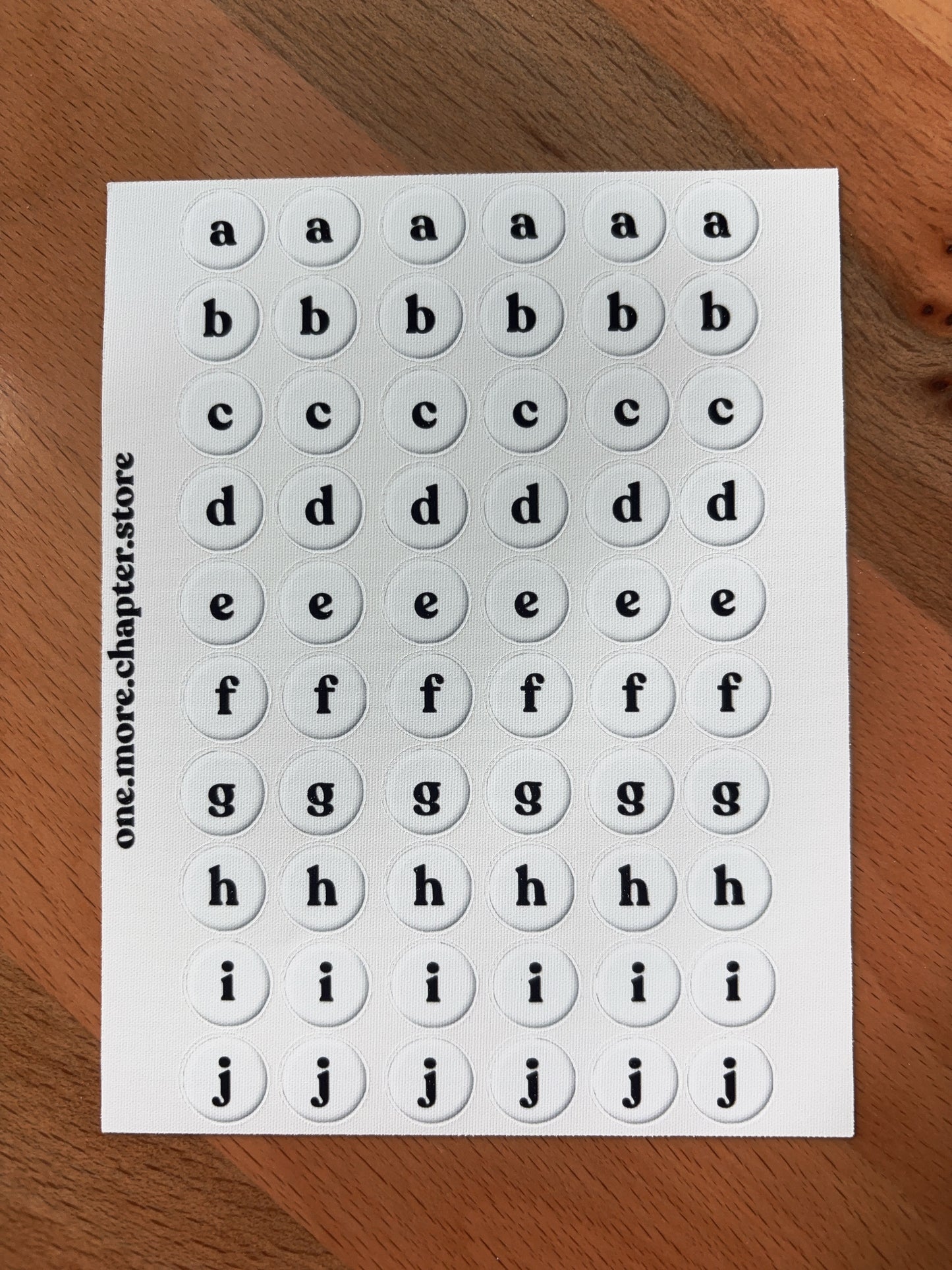 Numbers and letters Sticker Sheet
