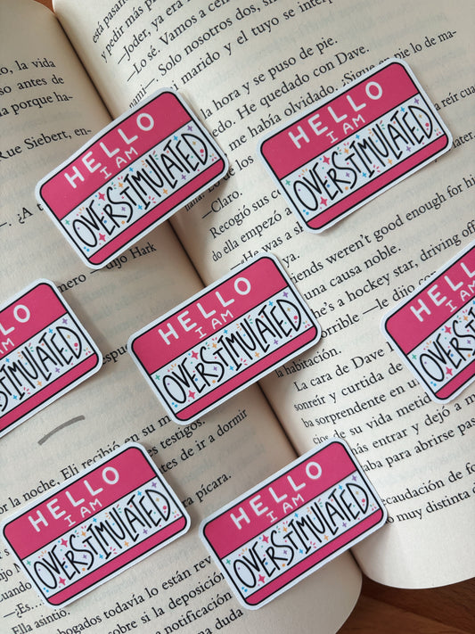 I am overwhelmed Sticker