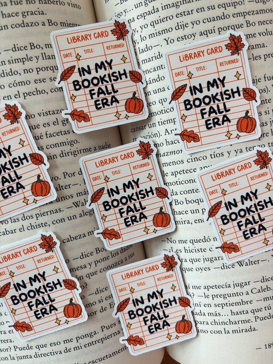 Bookish Fall Era Sticker