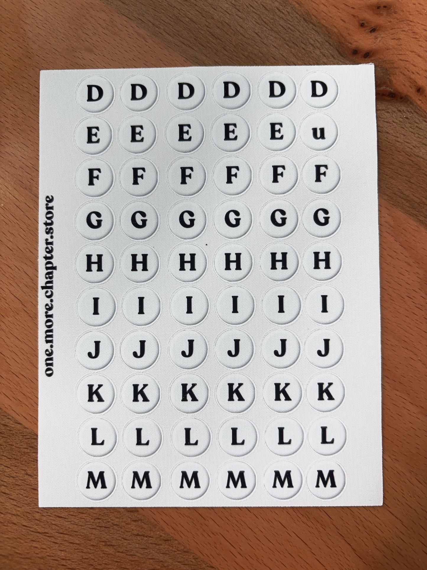 Numbers and letters Sticker Sheet