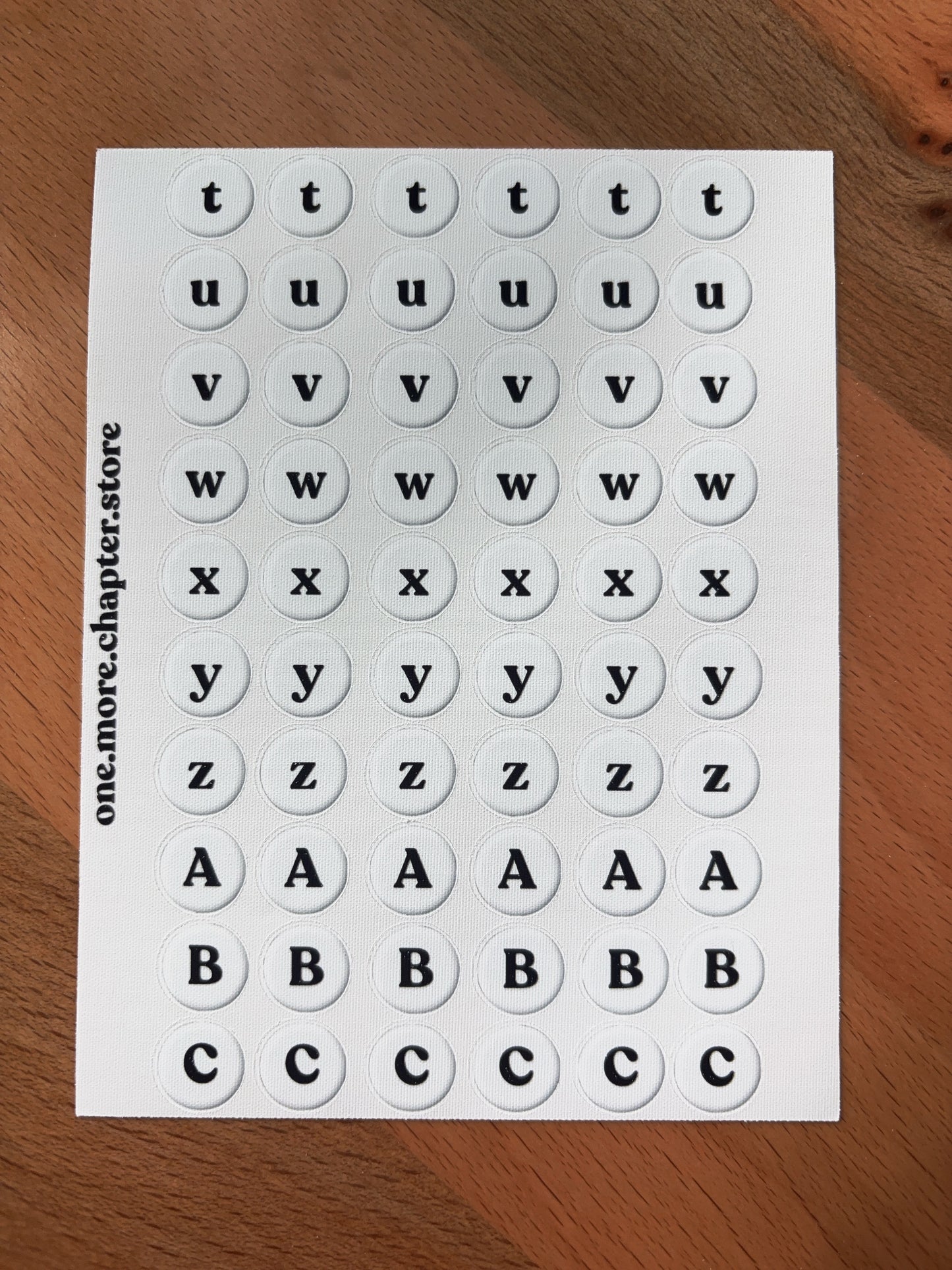 Numbers and letters Sticker Sheet