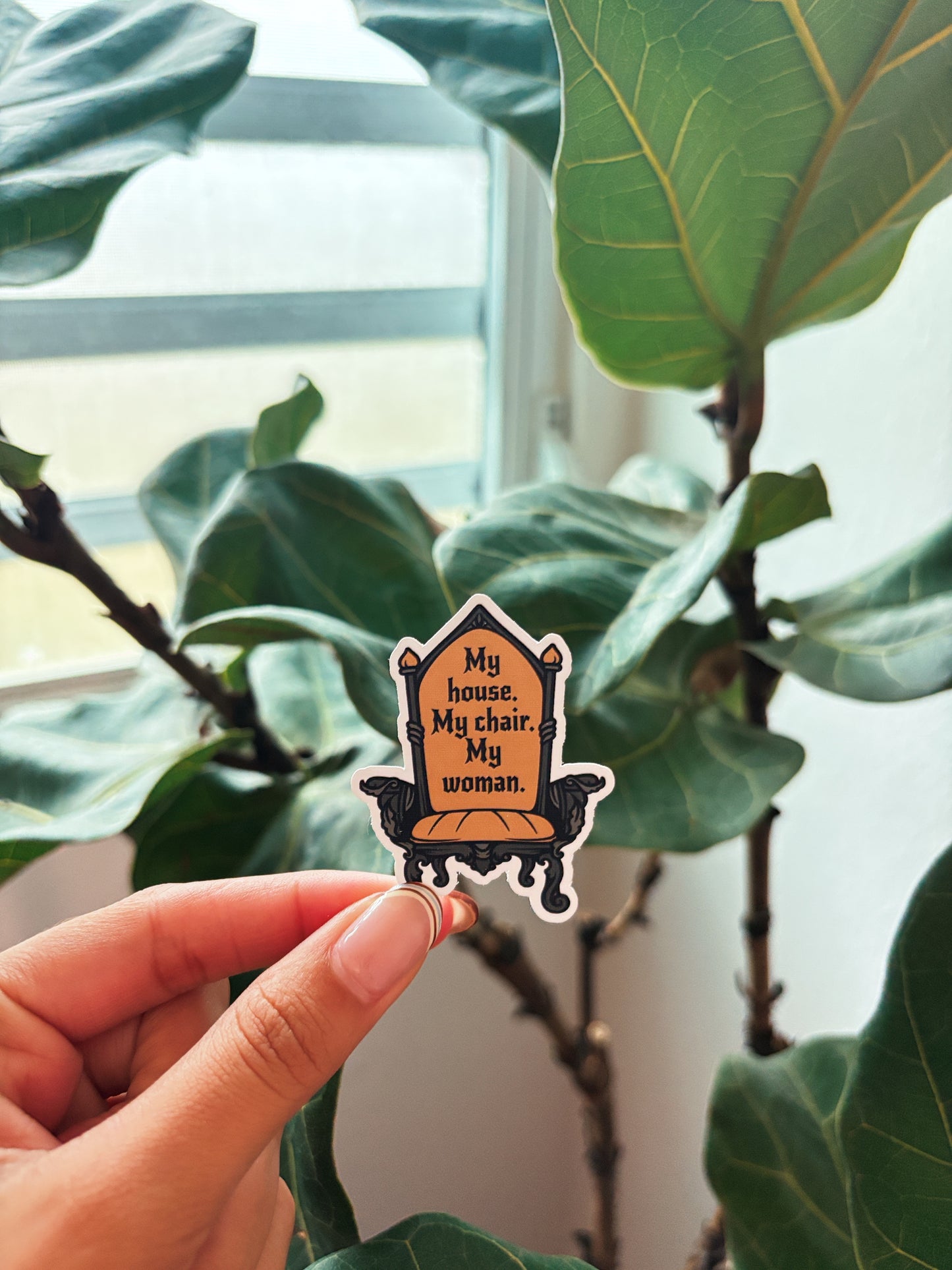 My chair My women Sticker