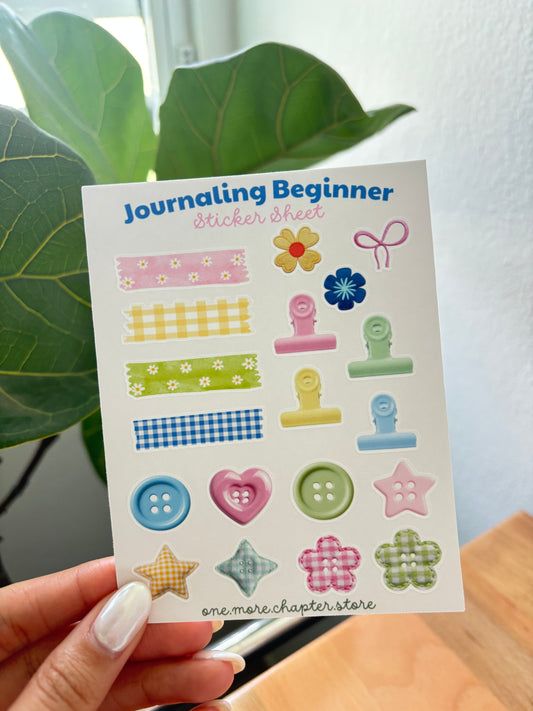 Journaling Beginner Sticker Sheet