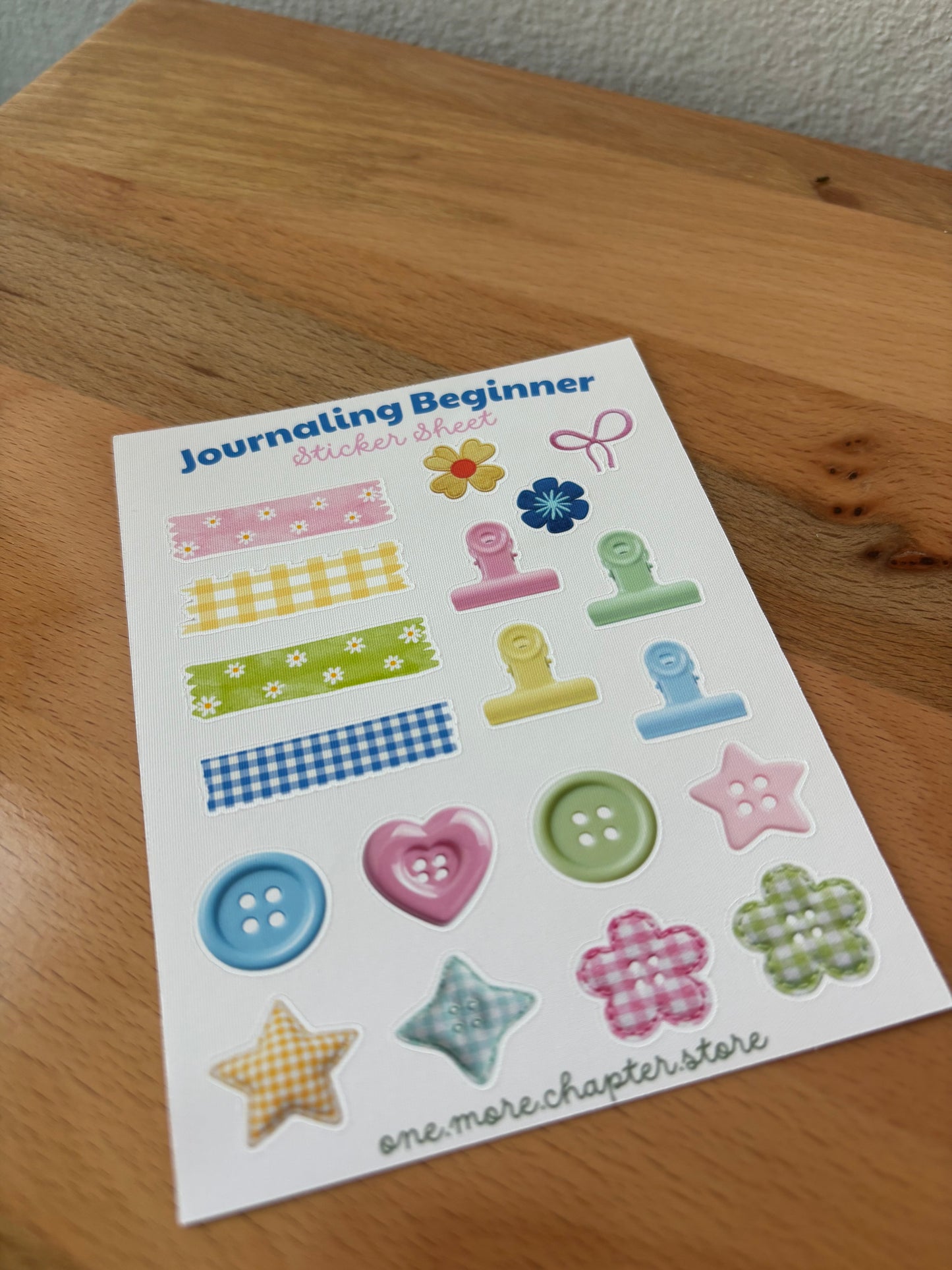 Journaling Beginner Sticker Sheet
