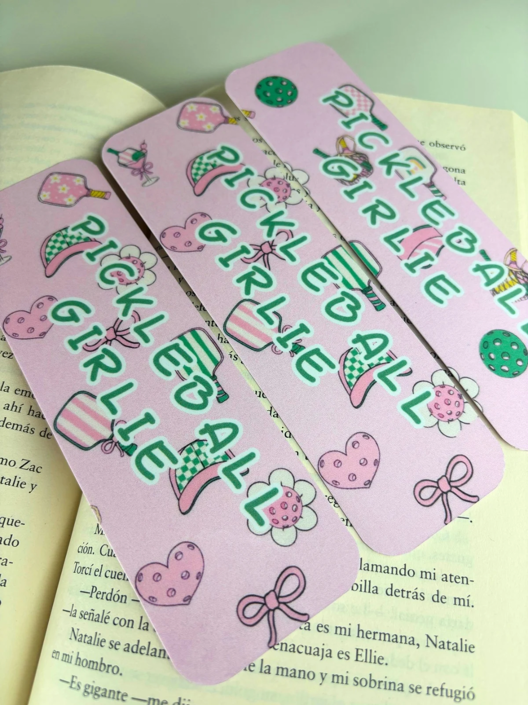 Pickleball Girlie Bookmark
