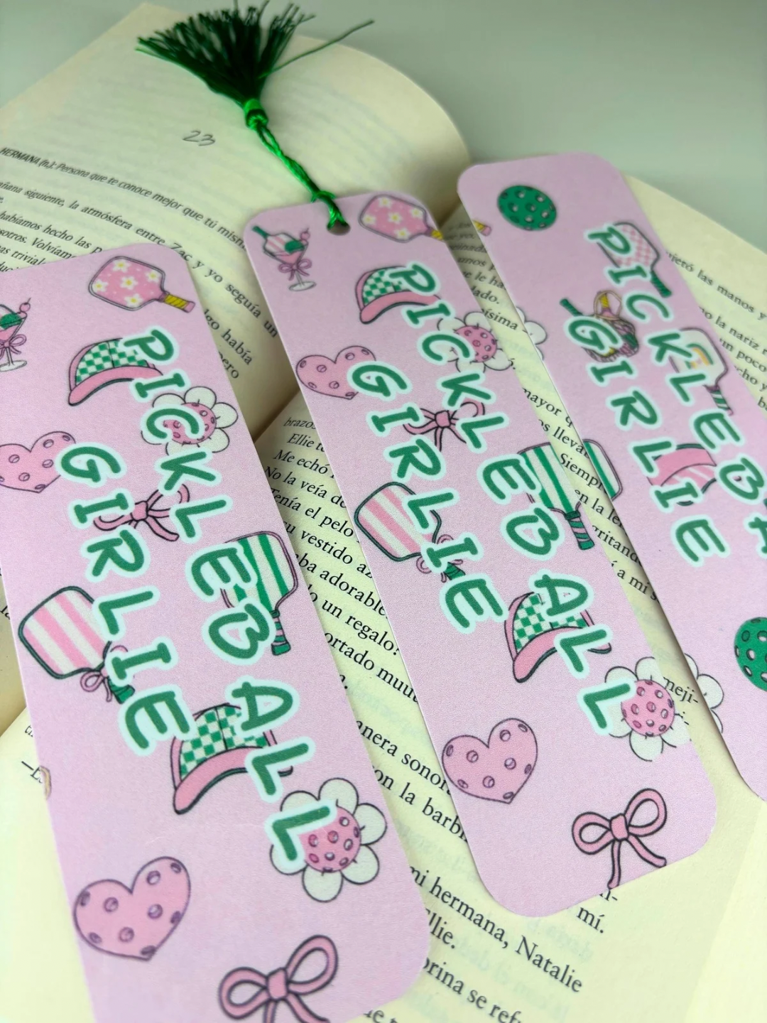 Pickleball Girlie Bookmark