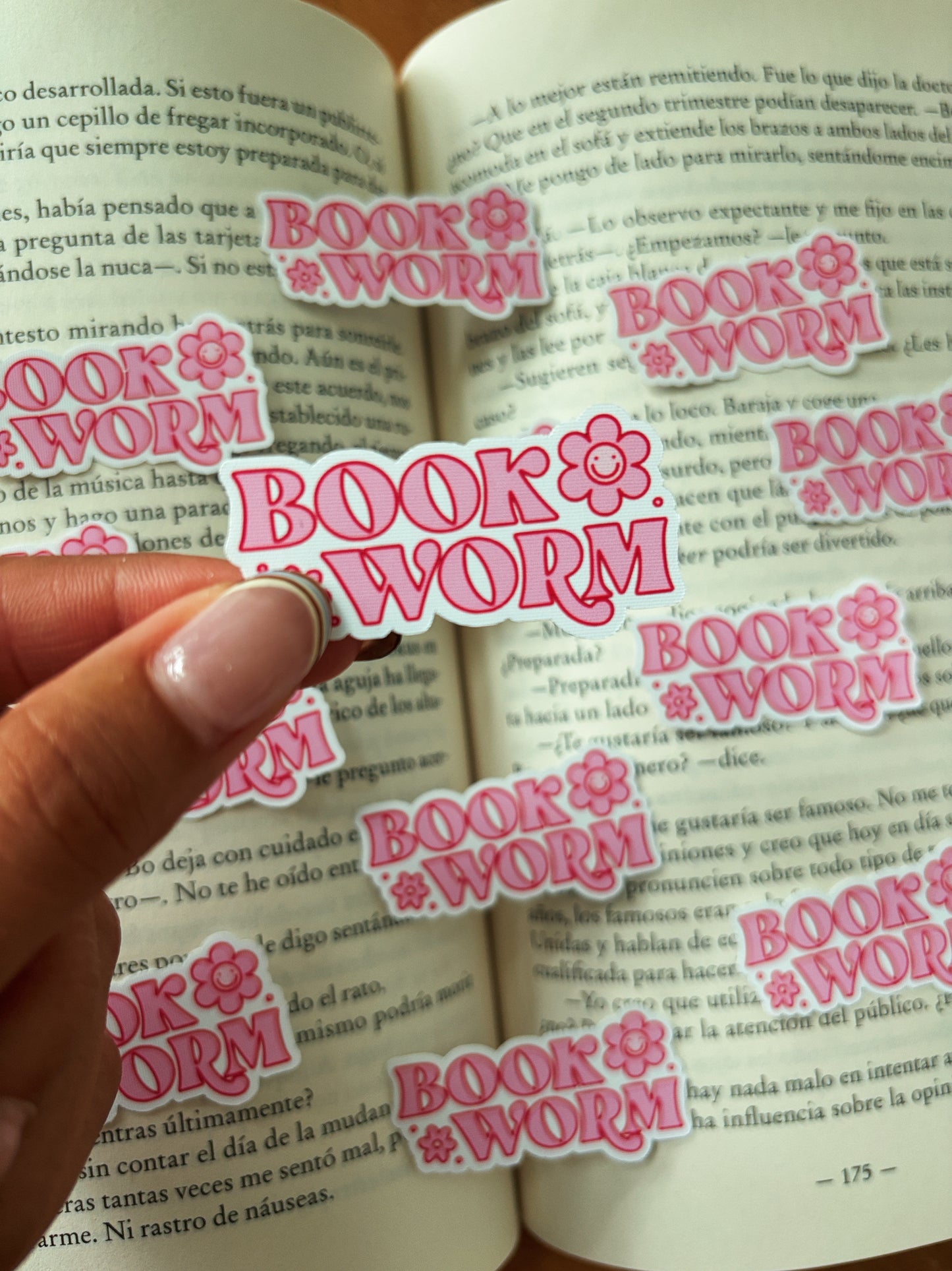 Bookworm sticker