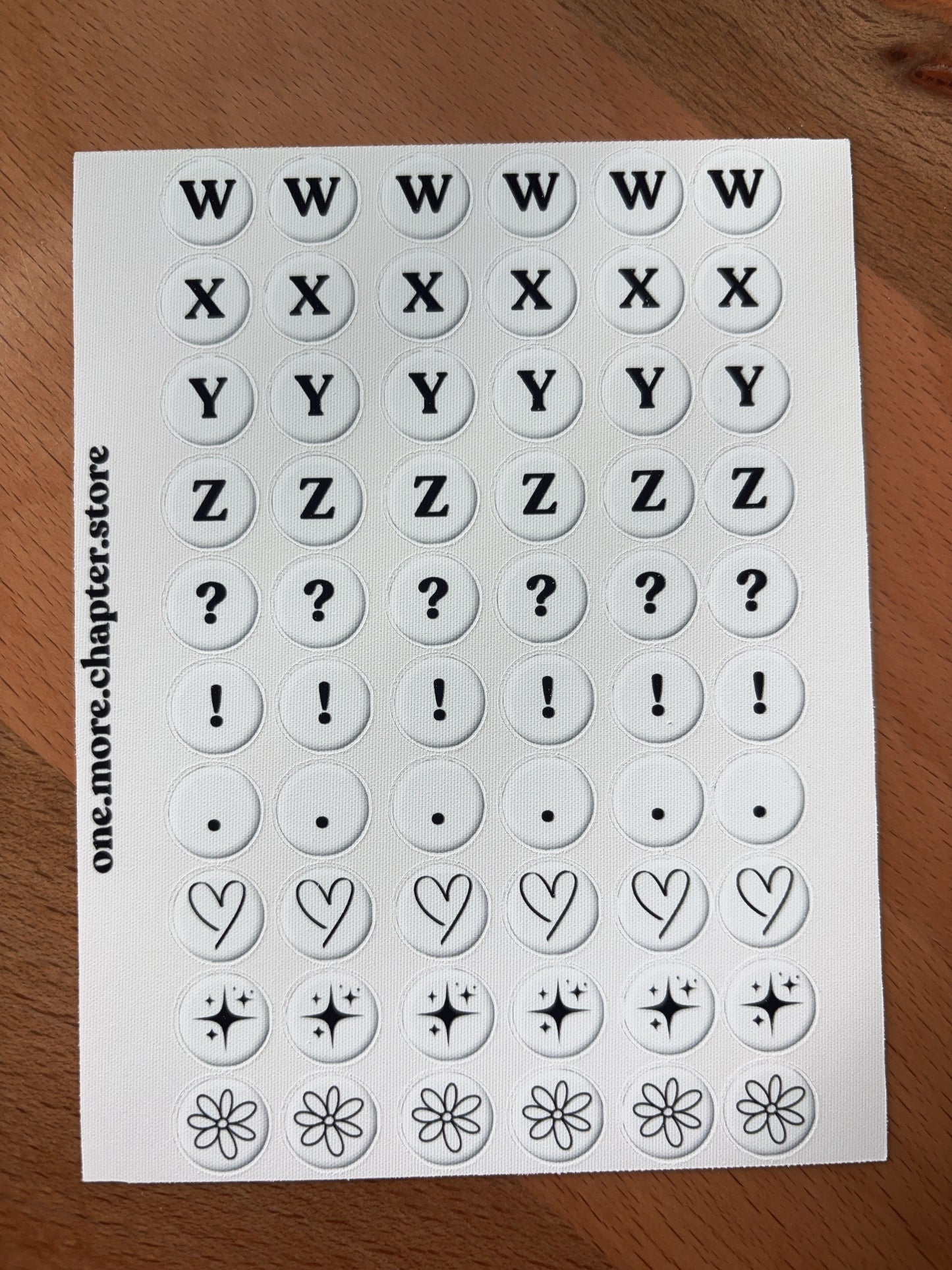 Numbers and letters Sticker Sheet