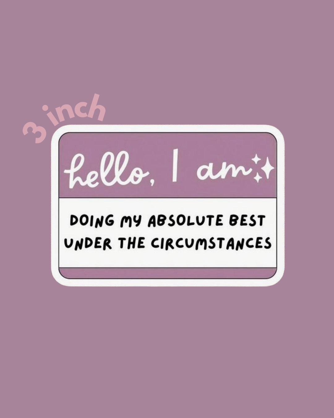 "Hello, I am" Sticker