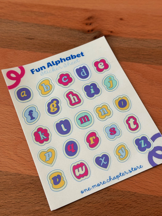 Fun Alphabet Sticker Sheet