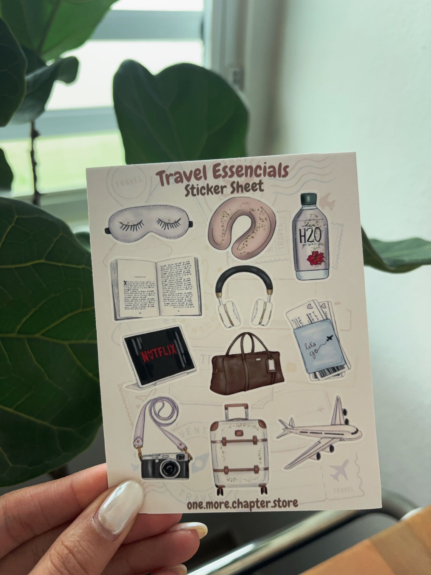 Travel Essentials Sticker Sheet