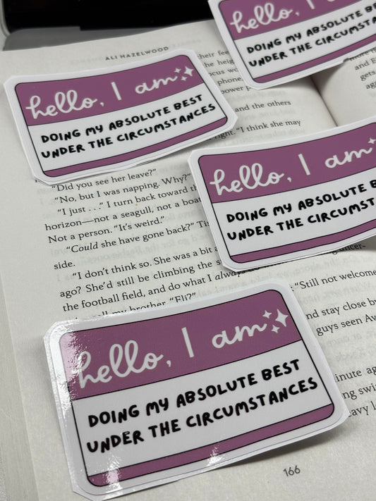 "Hello, I am" Sticker