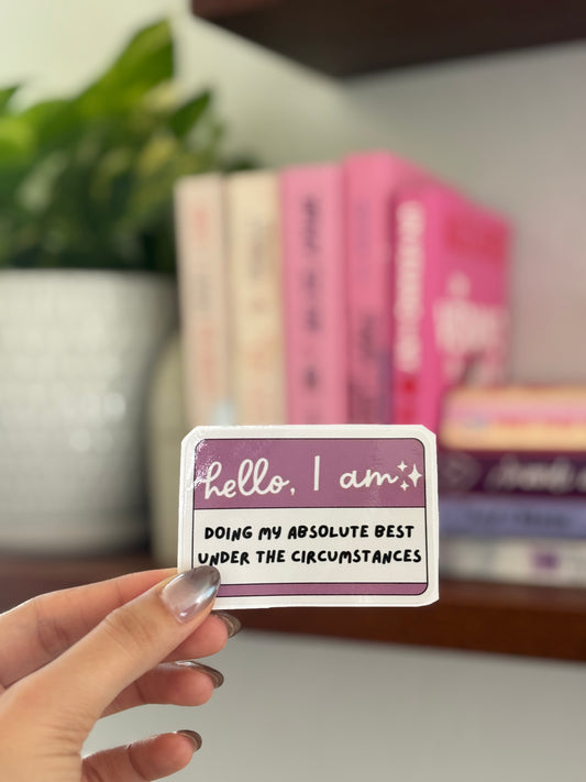 "Hello, I am" Sticker