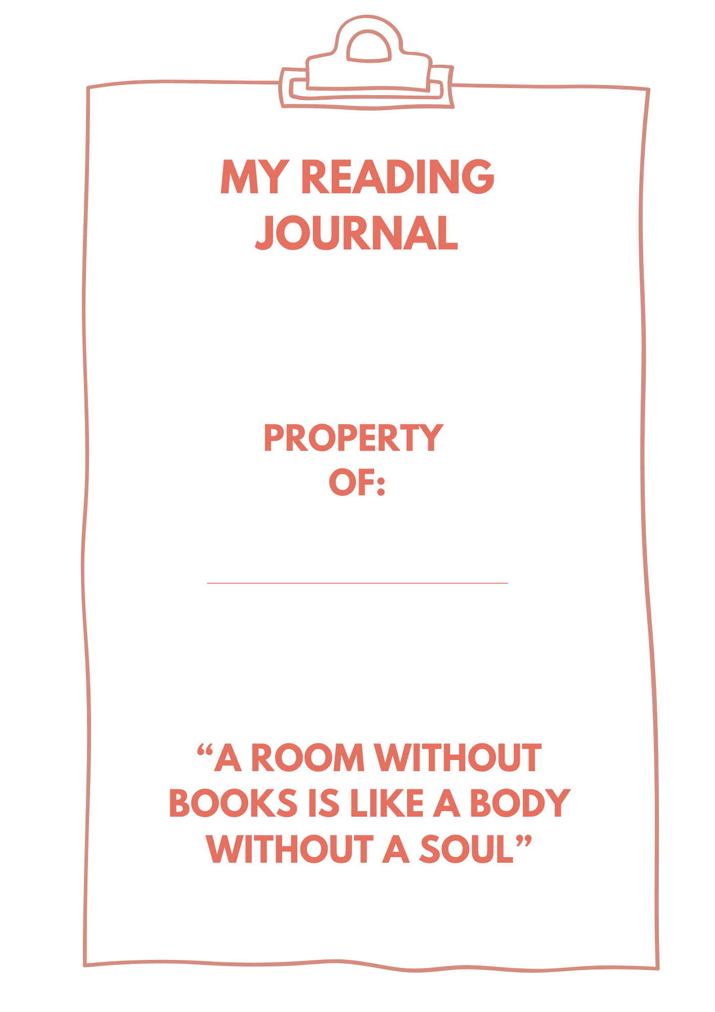 Strawberry Reading Journal